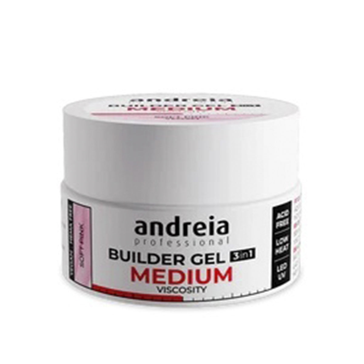 ANDREIA Builder Gel Medium Viscosity Soft Pink 22g