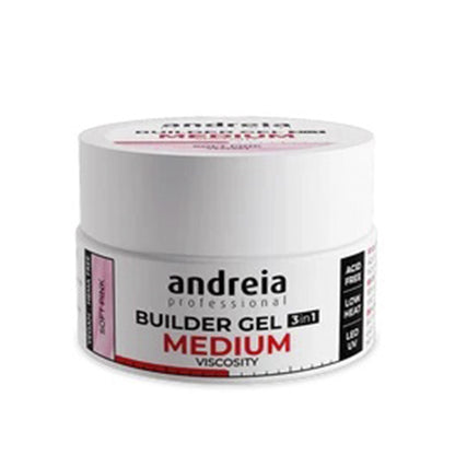 ANDREIA Builder Gel Medium Viscosity Soft Pink 22g