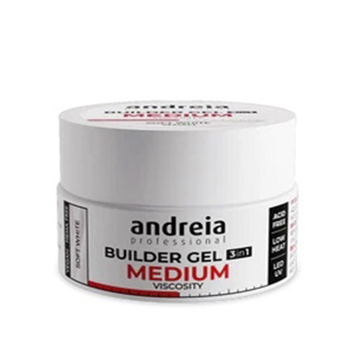 ANDREIA Builder Gel Medium Viscosity Soft White 22g