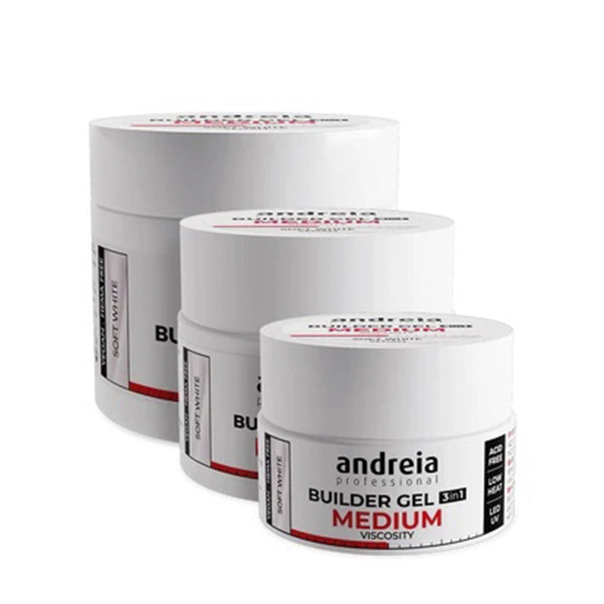 ANDREIA Builder Gel Medium Viscosity Soft White 22g