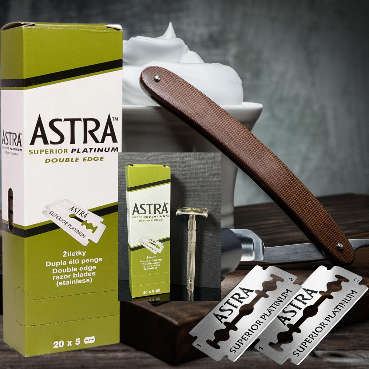 ASTRA SUPERIOR PLATINUM DOUBLE EDGE 20 X 5 UNIDADES