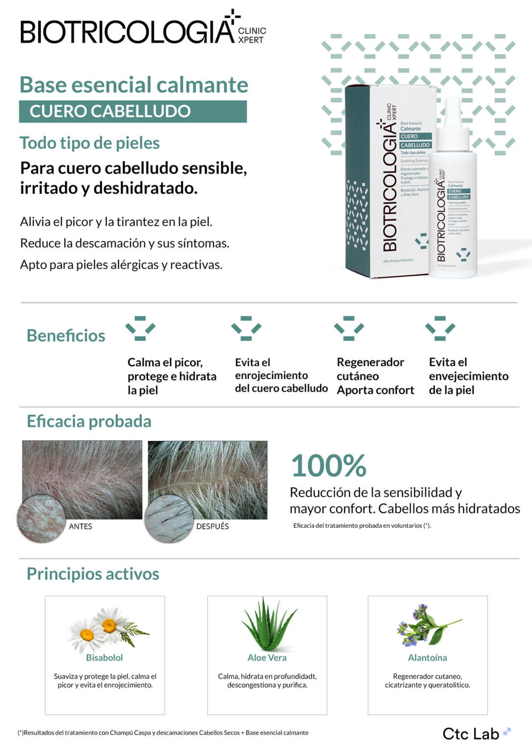 BIOTRICOLOGIA Base Essencial Calmante 50ml