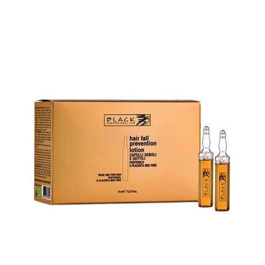 BLACK AMPOLAS ANTI-QUEDA PLACENTA E PANTENOL 12X10 ML