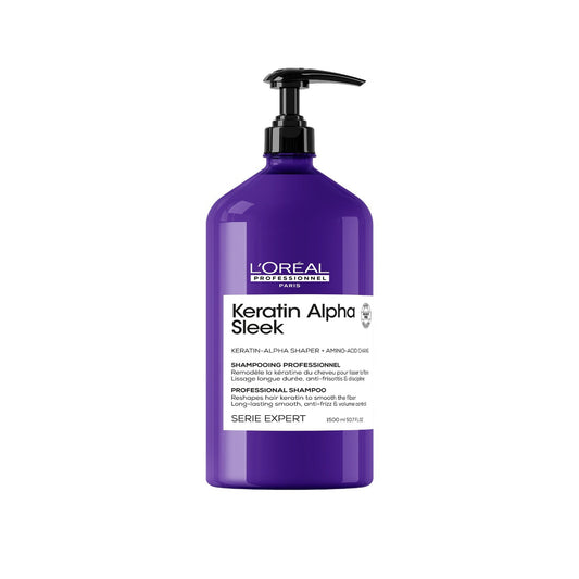 L`OREAL KERATIN ALPHA SLEEK SHAMPOO 1500ML