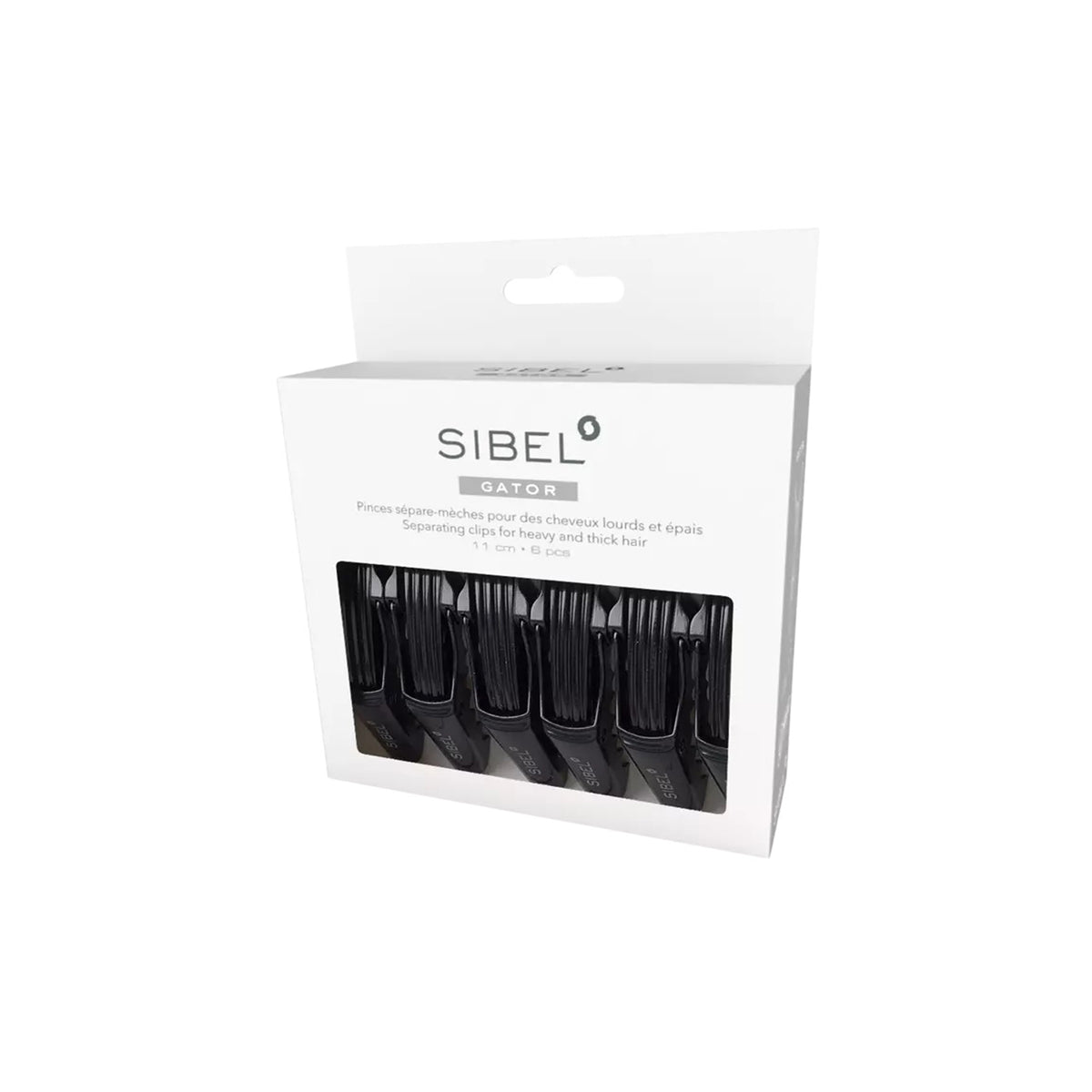 SIBEL GATOR CLIPS STRONG 11CM X 6 MOLAS (JACARÉ)